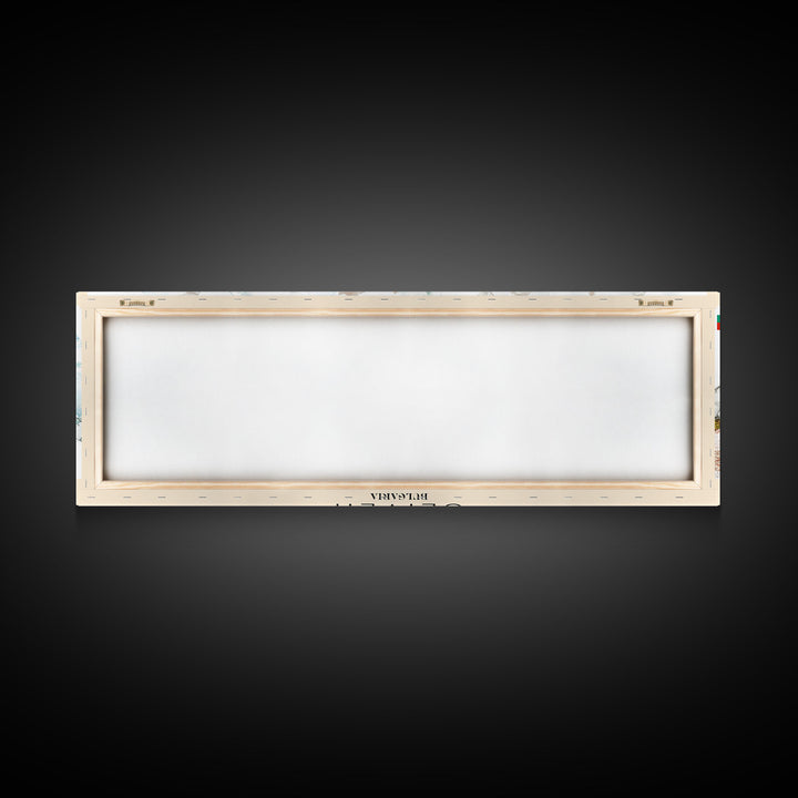 Sliven Bulgaria Wall Art, Panoramic Travel Poster, Panoramic Framed Canvas Print, City Wall Art, Wall Hanging Home Decor, Travel Art