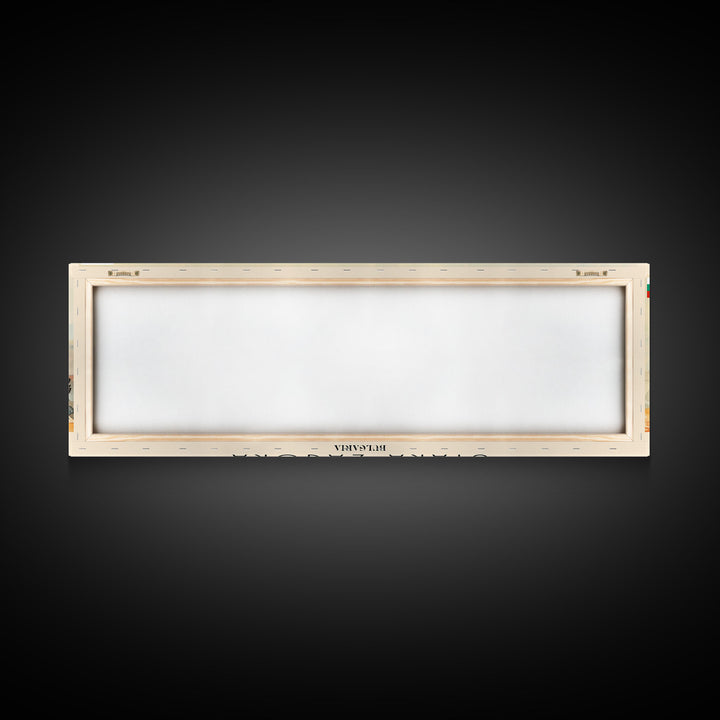 Stara Zagora Bulgaria Wall Art, Panoramic Travel Poster, Panoramic Framed Canvas Print, City Wall Art, Wall Hanging Home Decor, Travel Art