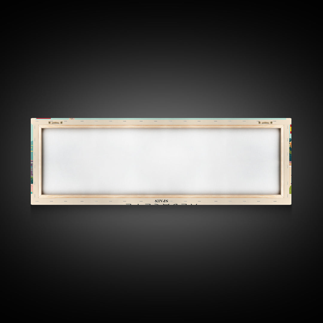 Albacete Spain Travel Print Wall Art, Panoramic City Art, Travel Art, Wall Decor, Vacation Gift, Framed Canvas Print Or Metal Art