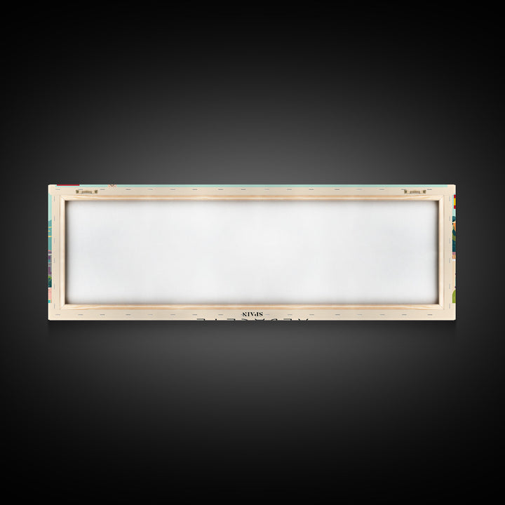 Albacete Spain Travel Print Wall Art, Panoramic City Art, Travel Art, Wall Decor, Vacation Gift, Framed Canvas Print Or Metal Art