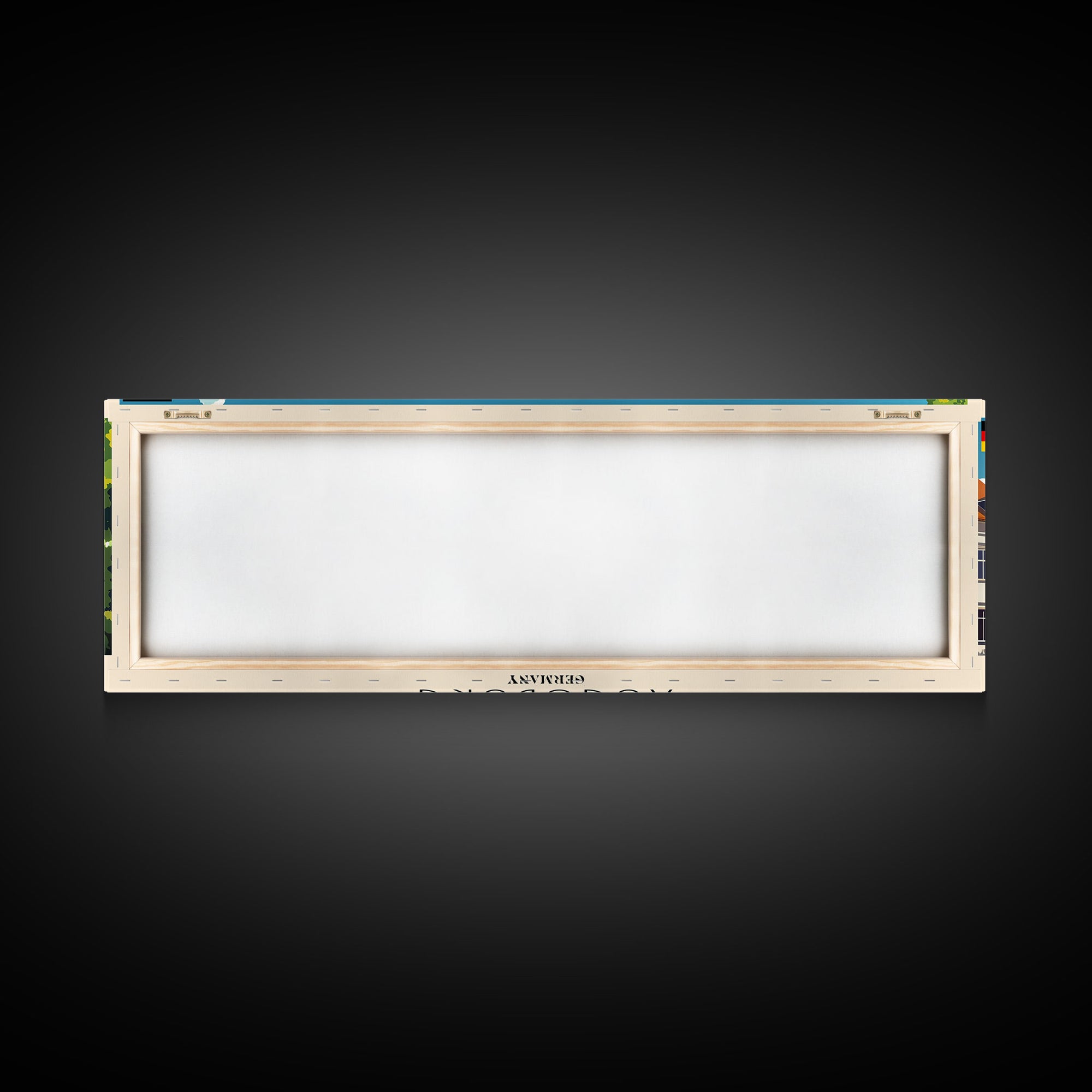 Augsburg Germany Panoramic Travel Poster, Framed Canvas Print or Metal Wall Art, Travel Art, Home Decor, Panoramic Painting, Midcentury Art