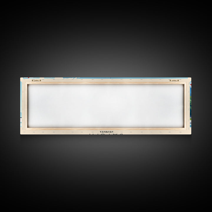 Batumi Georgia Wall Art, Panoramic Travel Poster, Panoramic Framed Canvas Print, City Wall Art, Wall Hanging Home Decor, Travel Art