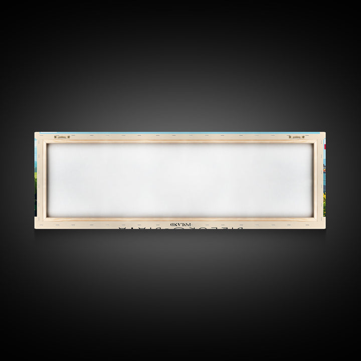 Bielsko Biala Poland Travel Art, City Art, Framed Canvas Print or Metal Wall Art, Europe Travel Poster, Panoramic Wall Art, Extra Wide Wall Art