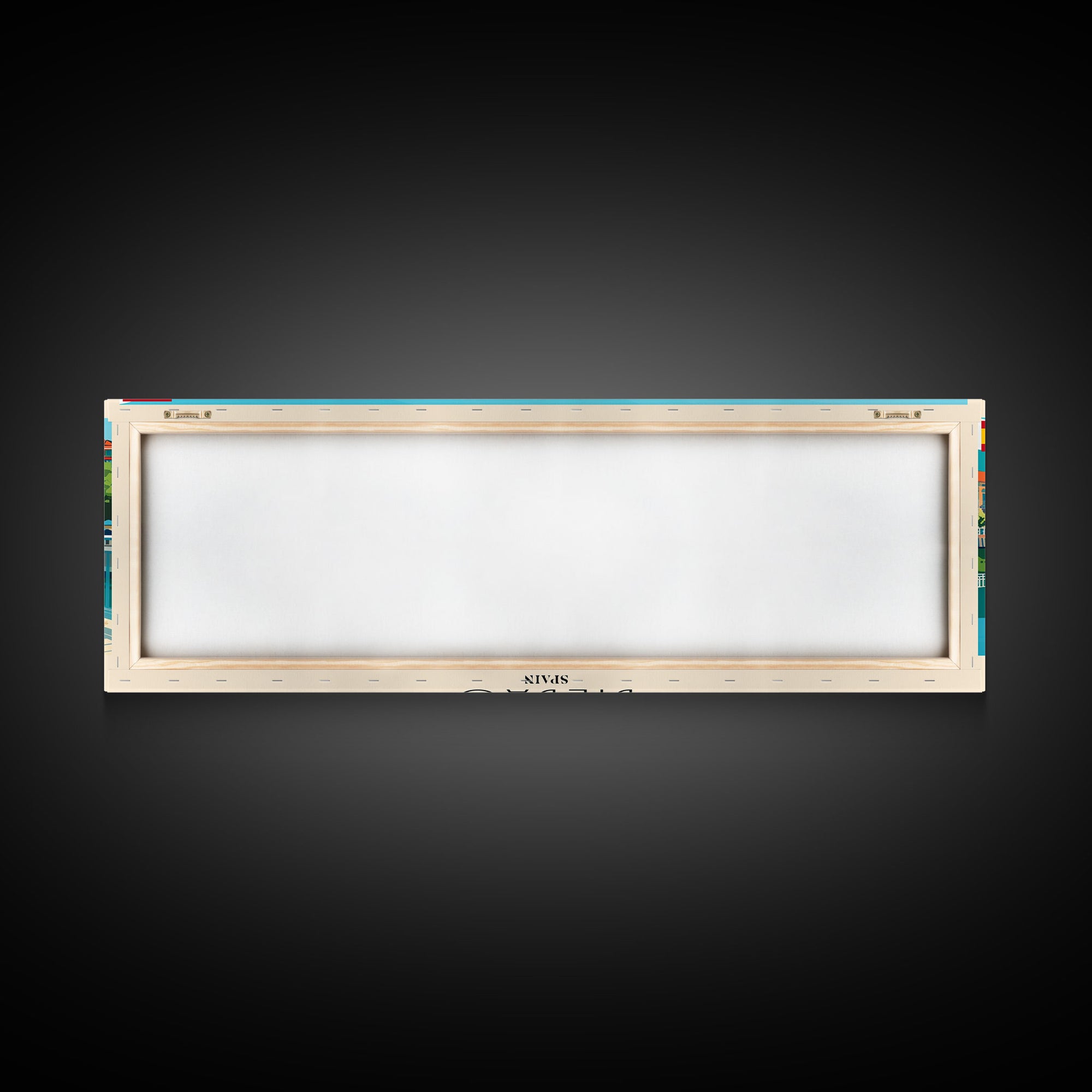 Bilbao Spain Wall Art, Panoramic Travel Poster, Panoramic Framed Canvas Print, City Wall Art, Wall Hanging Home Decor, Travel Art