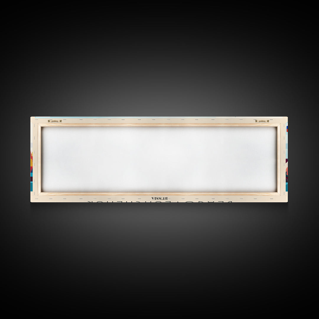 Blagoveshchensk Russia Travel Art, City Art, Framed Canvas Print or Metal Wall Art, Europe Travel Poster, Panoramic Wall Art, Extra Wide Wall Art