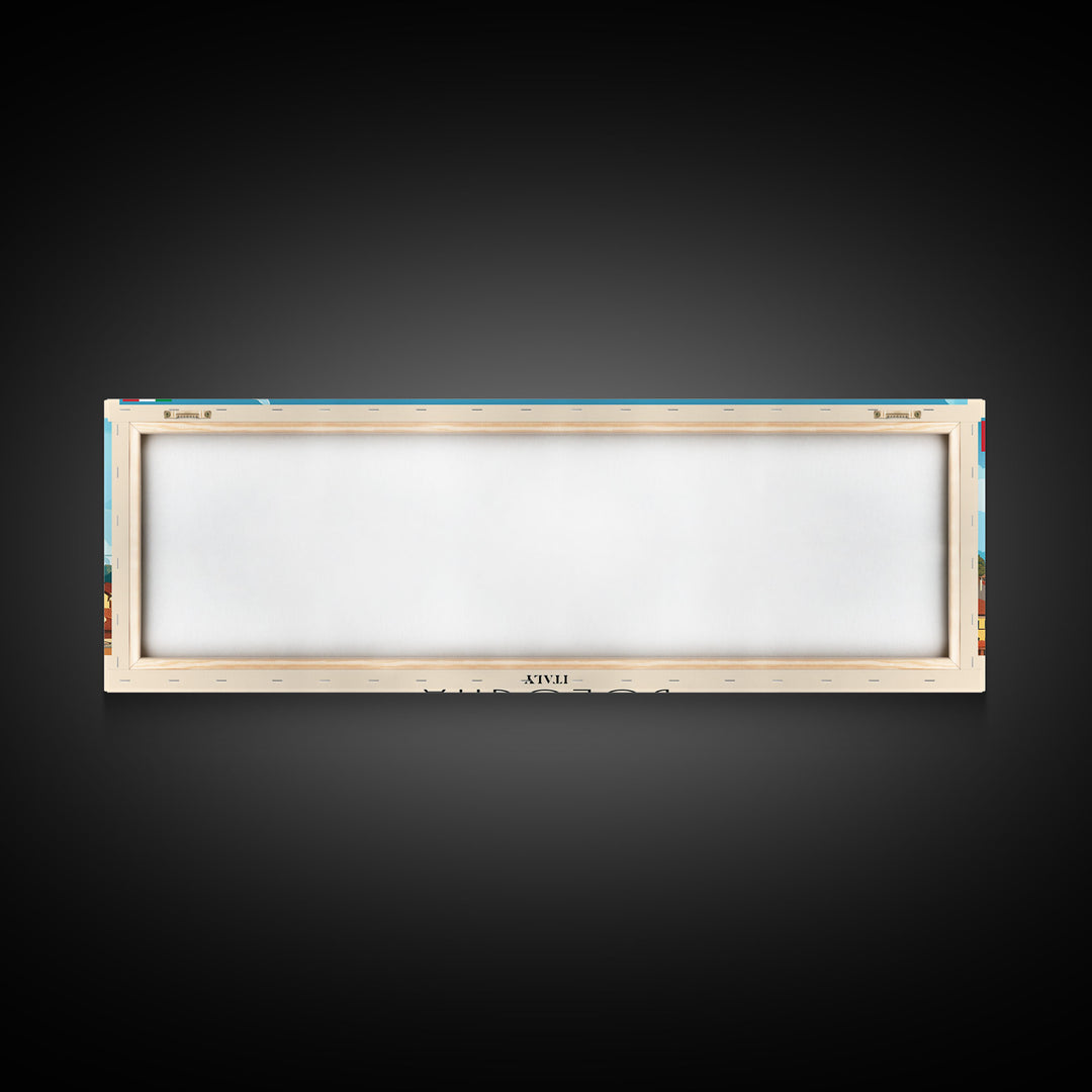 Bologna Italy Wall Art, Panoramic Travel Poster, Panoramic Framed Canvas Print, City Wall Art, Wall Hanging Home Decor, Travel Art