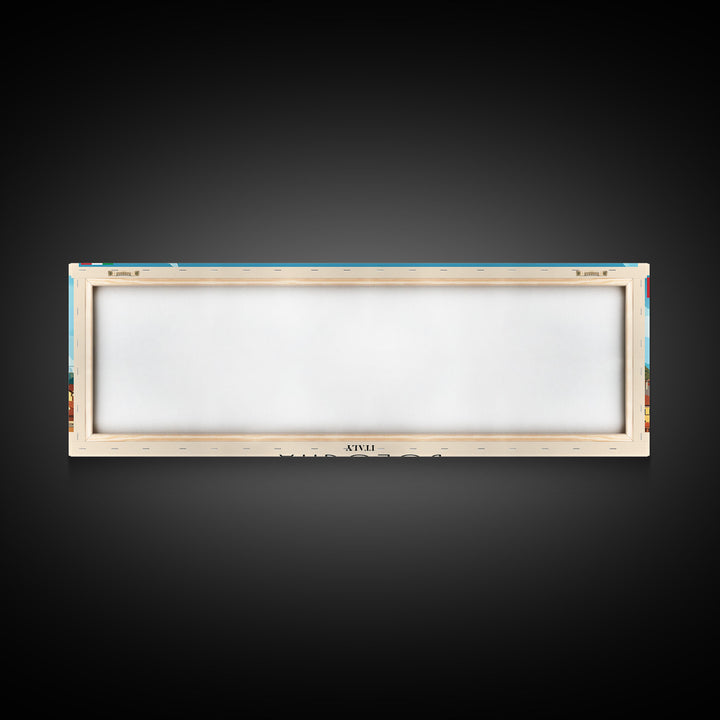 Bologna Italy Wall Art, Panoramic Travel Poster, Panoramic Framed Canvas Print, City Wall Art, Wall Hanging Home Decor, Travel Art