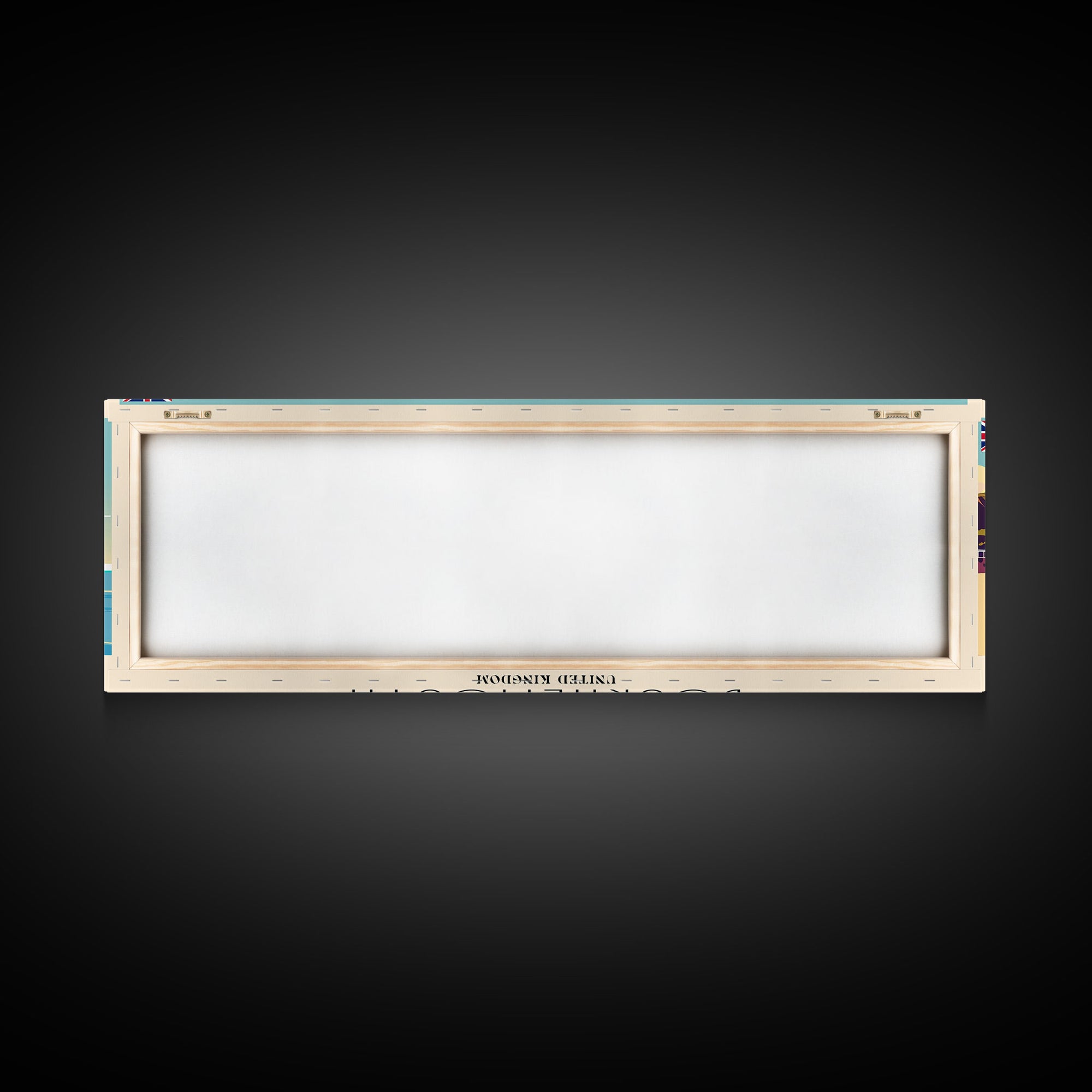 Bournemouth United Kingdom Wall Art, Panoramic Travel Poster, Panoramic Framed Canvas Print, City Wall Art, Wall Hanging Home Decor, Travel Art