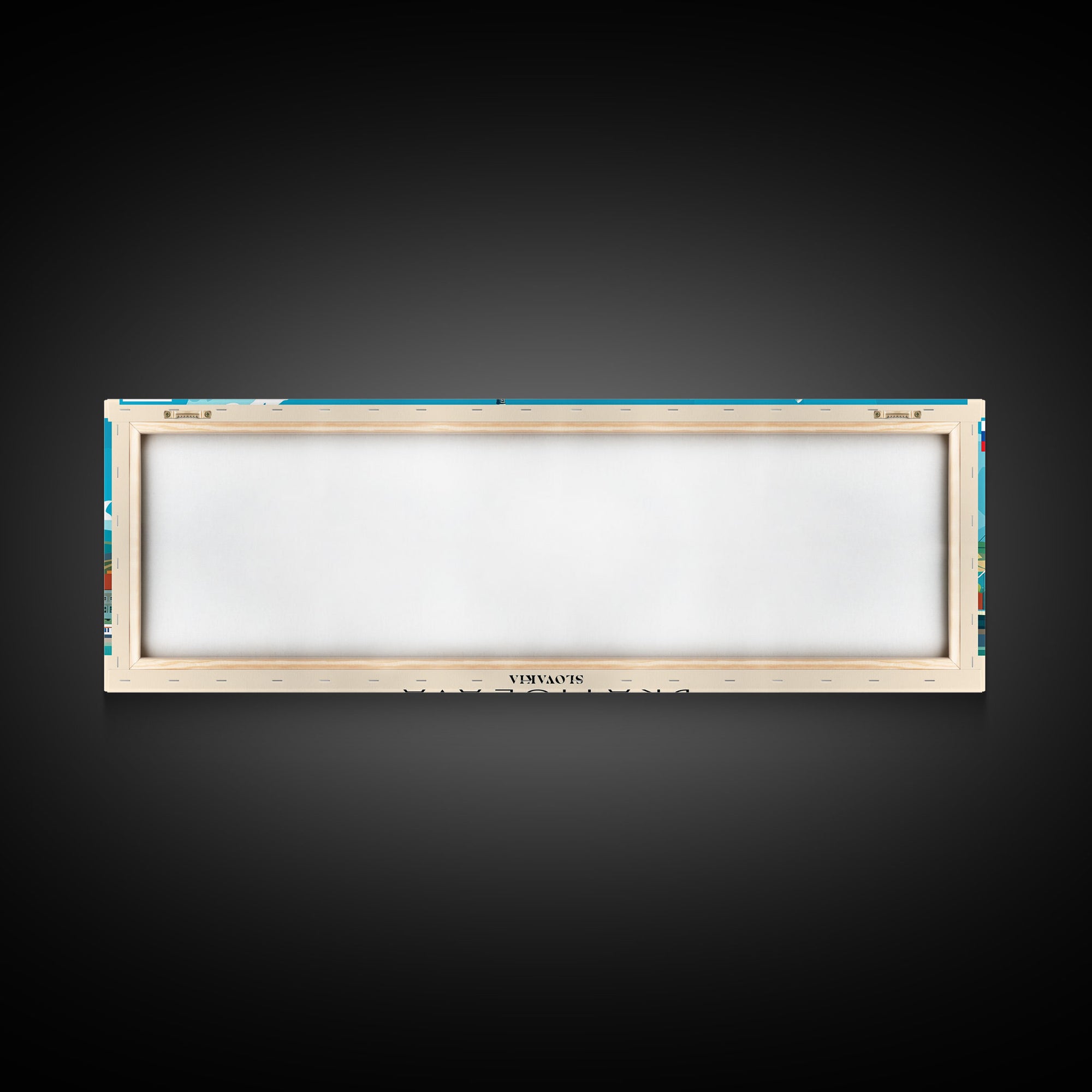 Bratislava Slovakia Wall Art, Panoramic Travel Poster, Panoramic Framed Canvas Print, City Wall Art, Wall Hanging Home Decor, Travel Art