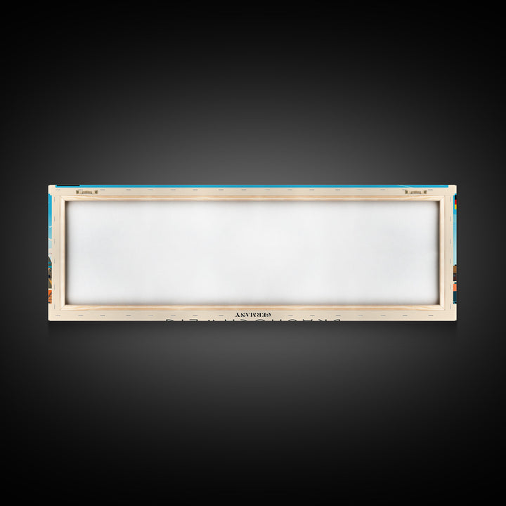 Braunschweig Germany Travel Art, City Art, Framed Canvas Print or Metal Wall Art, Europe Travel Poster, Panoramic Wall Art, Extra Wide Wall Art