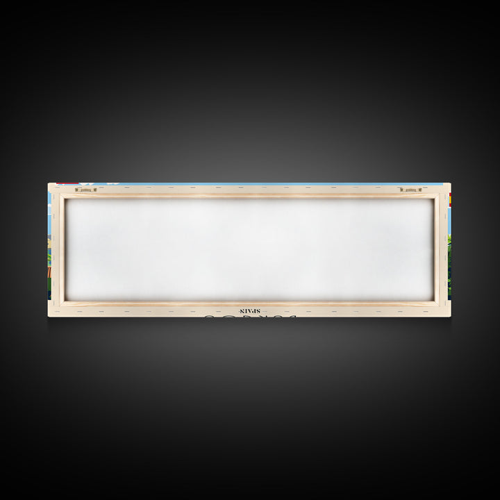 Burgos Spain Wall Art, Panoramic Travel Poster, Panoramic Framed Canvas Print, City Wall Art, Wall Hanging Home Decor, Travel Art