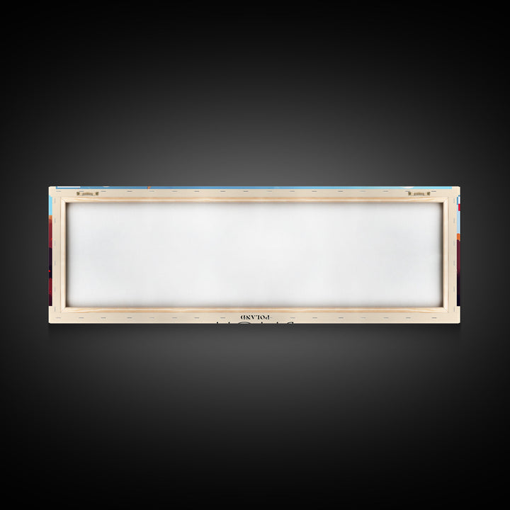 Bytom Poland Panoramic Travel Poster, Framed Canvas Print or Metal Wall Art, Travel Art, Home Decor, Panoramic Painting, Midcentury Art