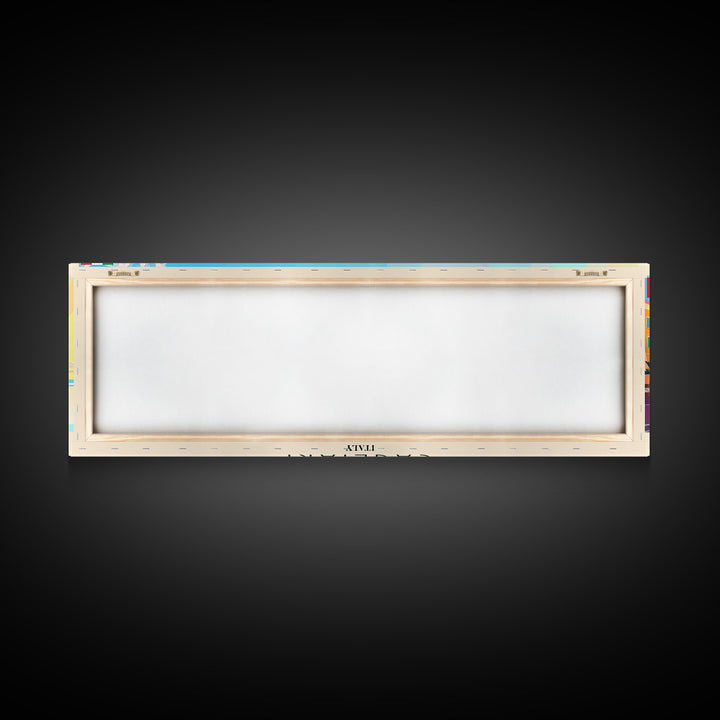 Cagliari Italy Wall Art, Panoramic Travel Poster, Panoramic Framed Canvas Print, City Wall Art, Wall Hanging Home Decor, Travel Art