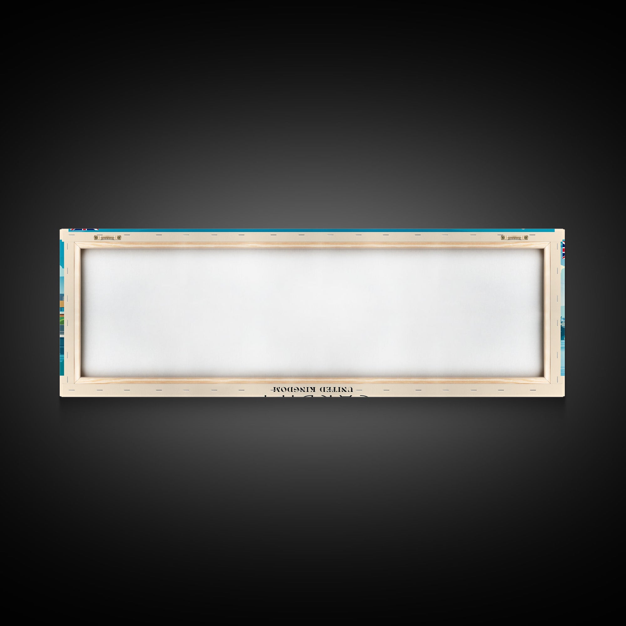 Cardiff United Kingdom Travel Art, City Art, Framed Canvas Print or Metal Wall Art, Europe Travel Poster, Panoramic Wall Art, Extra Wide Wall Art