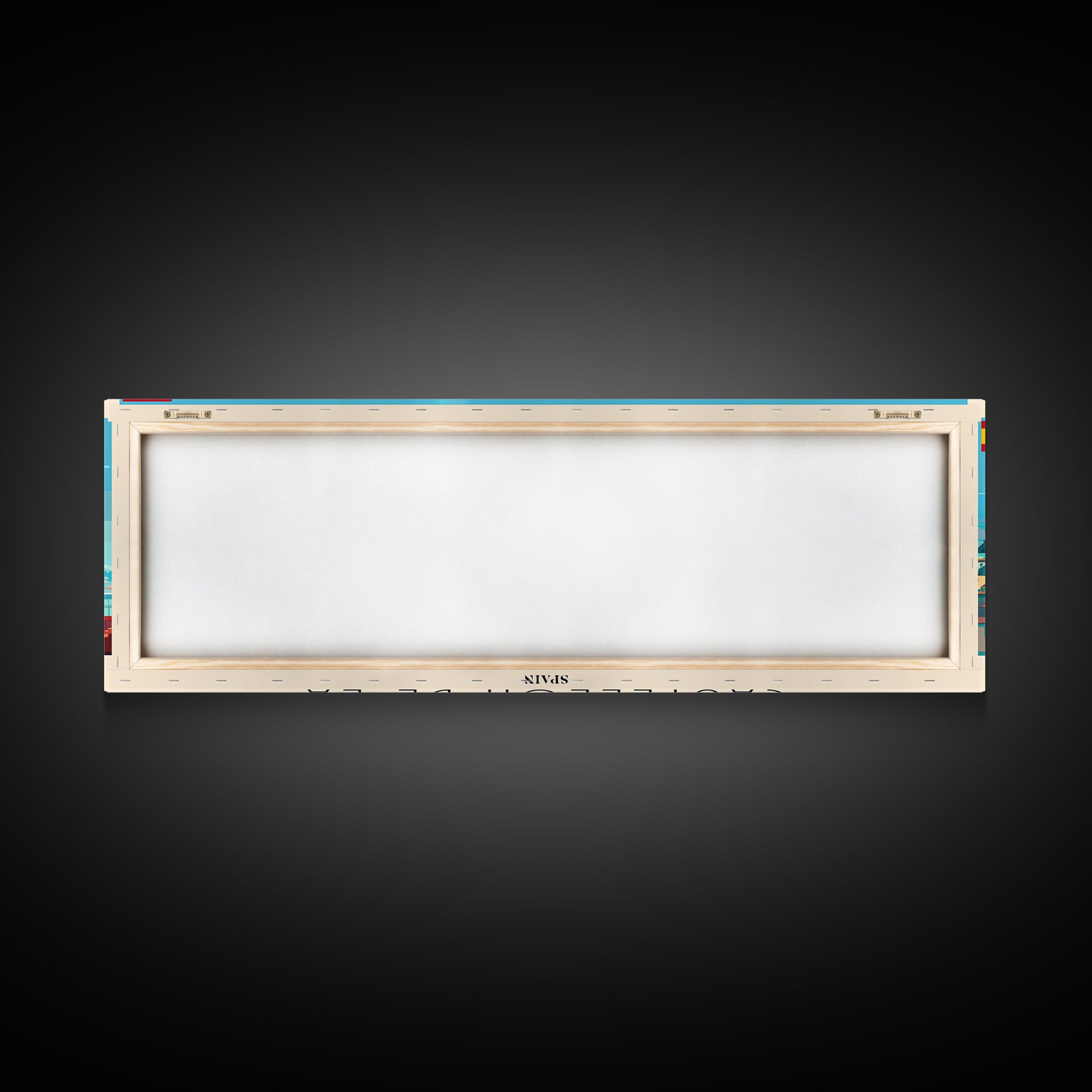 Castellon de la Plana Spain Wall Art, Panoramic Travel Poster, Panoramic Framed Canvas Print, City Wall Art, Wall Hanging Home Decor, Travel Art