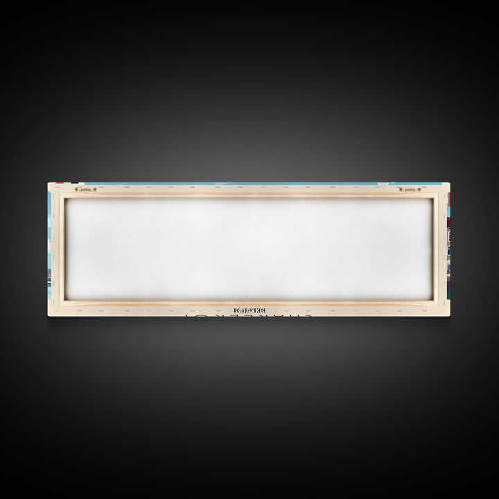 Charleroi Belgium Travel Print Wall Art, Panoramic City Art, Travel Art, Wall Decor, Vacation Gift, Framed Canvas Print Or Metal Art