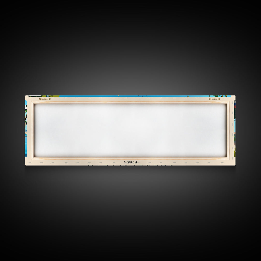 Cherepovets Russia Travel Print Wall Art, Panoramic City Art, Travel Art, Wall Decor, Vacation Gift, Framed Canvas Print Or Metal Art