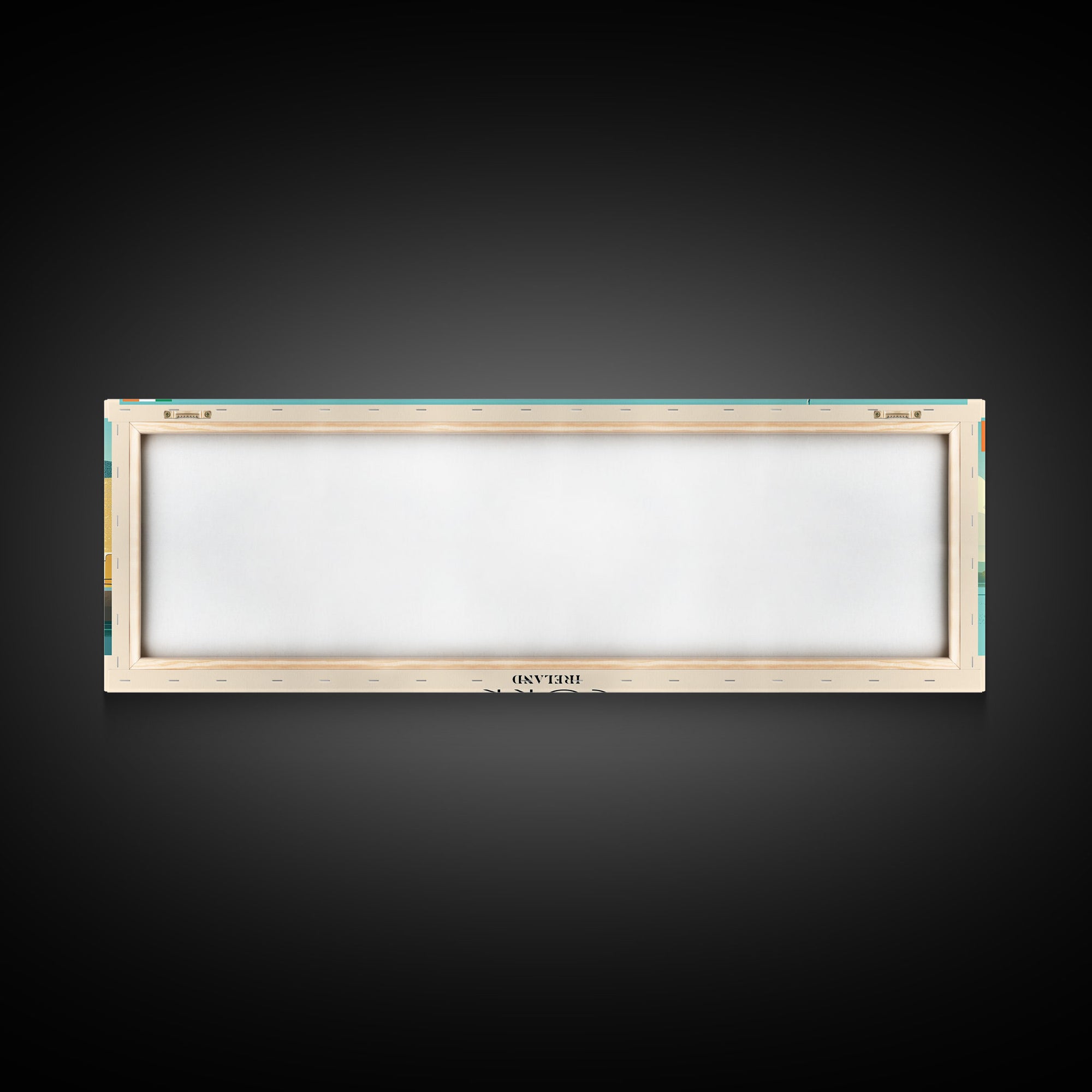 Cork Ireland Panoramic Travel Poster, Framed Canvas Print or Metal Wall Art, Travel Art, Home Decor, Panoramic Painting, Midcentury Art