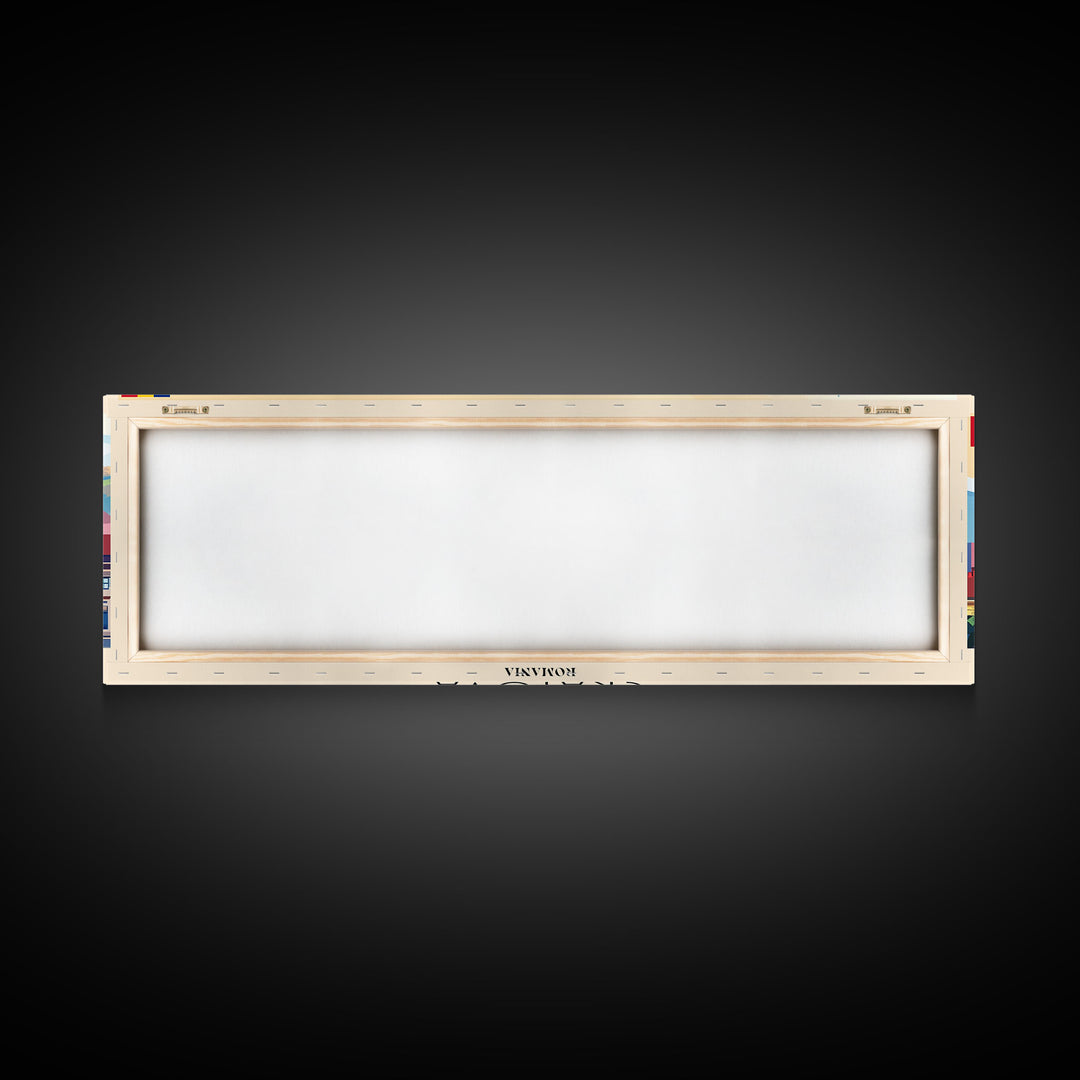 Craiova Romania Travel Print Wall Art, Panoramic City Art, Travel Art, Wall Decor, Vacation Gift, Framed Canvas Print Or Metal Art