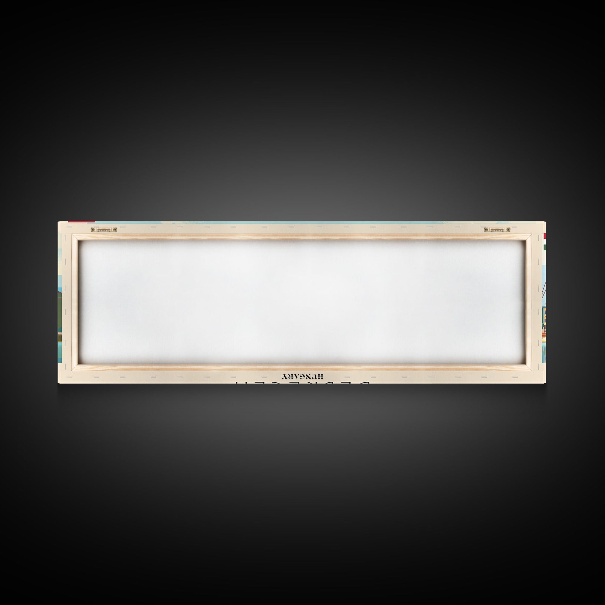 Debrecen Hungary Panoramic Travel Poster, Framed Canvas Print or Metal Wall Art, Travel Art, Home Decor, Panoramic Painting, Midcentury Art