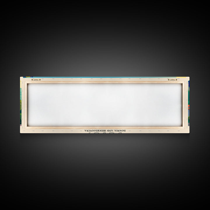 Doboj Bosnia Travel Print Wall Art, Panoramic City Art, Travel Art, Wall Decor, Vacation Gift, Framed Canvas Print Or Metal Art