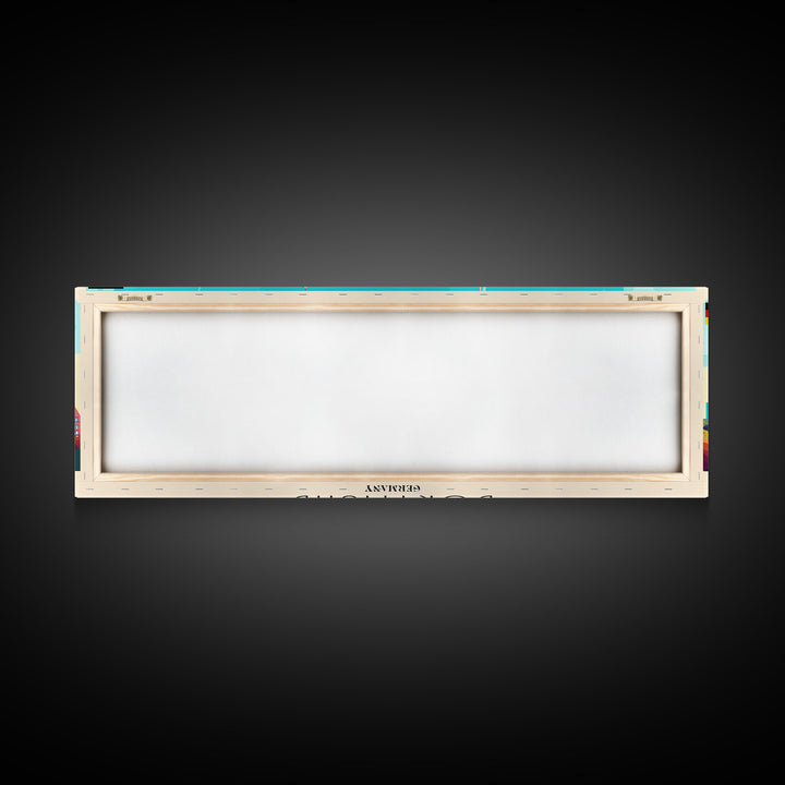 Dortmund Germany Wall Art, Panoramic Travel Poster, Panoramic Framed Canvas Print, City Wall Art, Wall Hanging Home Decor, Travel Art