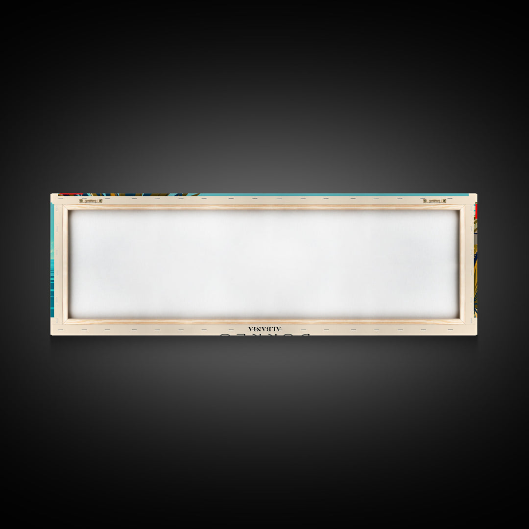 Durres Albania Travel Print Wall Art, Panoramic City Art, Travel Art, Wall Decor, Vacation Gift, Framed Canvas Print Or Metal Art