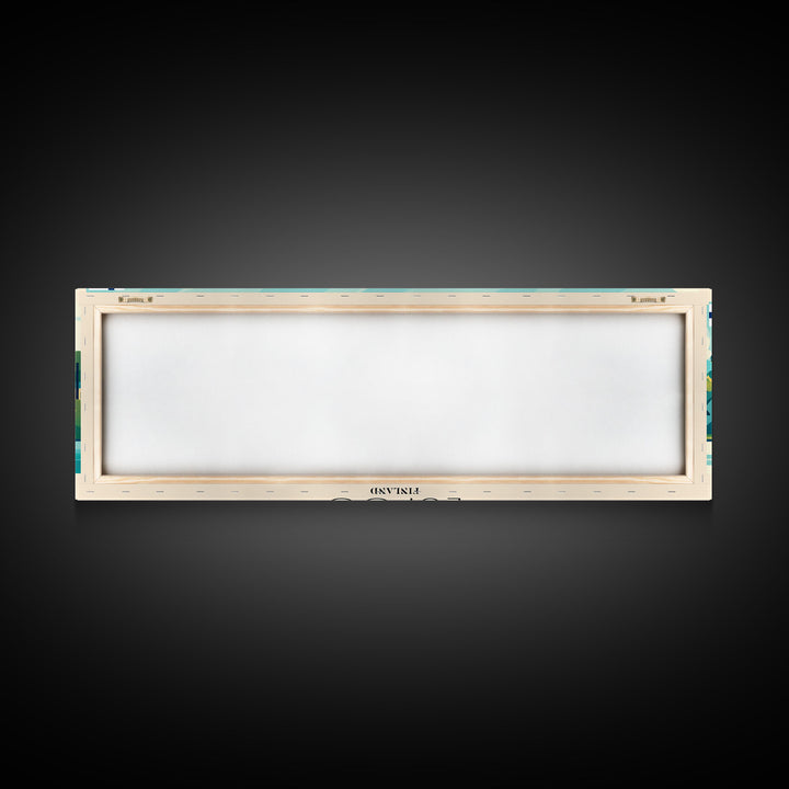 Espoo Finland Wall Art, Panoramic Travel Poster, Panoramic Framed Canvas Print, City Wall Art, Wall Hanging Home Decor, Travel Art