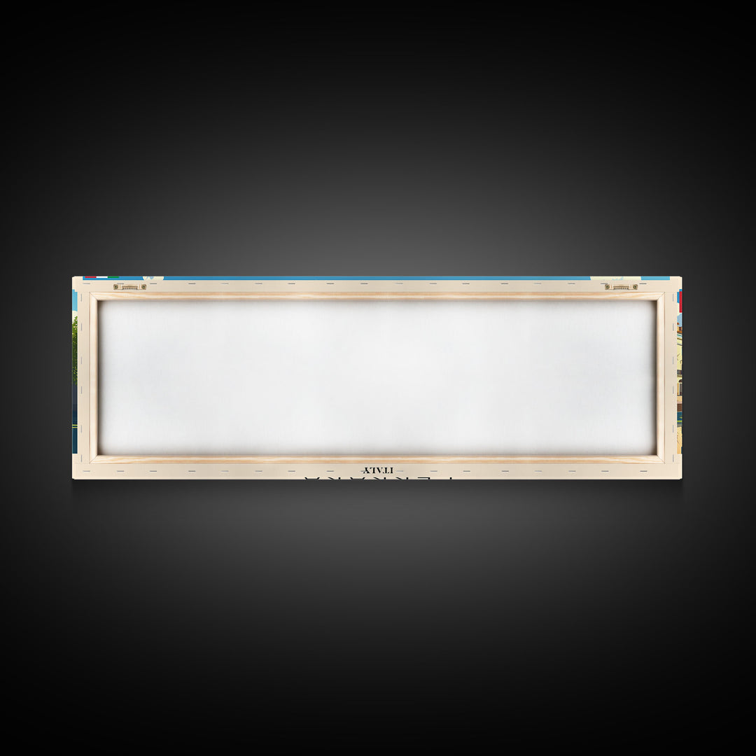 Ferrara Italy Travel Art, City Art, Framed Canvas Print or Metal Wall Art, Europe Travel Poster, Panoramic Wall Art, Extra Wide Wall Art