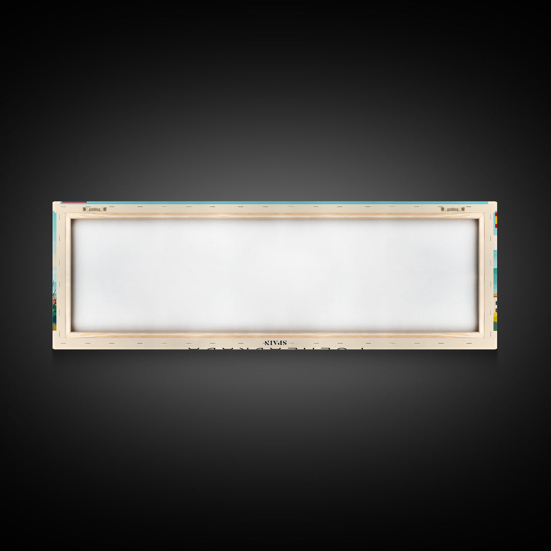 Fuenlabrada Spain Wall Art, Panoramic Travel Poster, Panoramic Framed Canvas Print, City Wall Art, Wall Hanging Home Decor, Travel Art