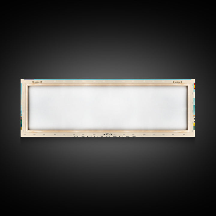 Fuenlabrada Spain Wall Art, Panoramic Travel Poster, Panoramic Framed Canvas Print, City Wall Art, Wall Hanging Home Decor, Travel Art