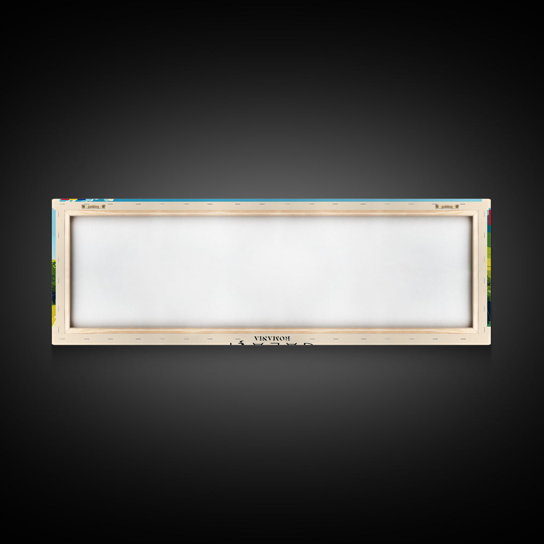 Galati Romania Travel Art, City Art, Framed Canvas Print or Metal Wall Art, Europe Travel Poster, Panoramic Wall Art, Extra Wide Wall Art