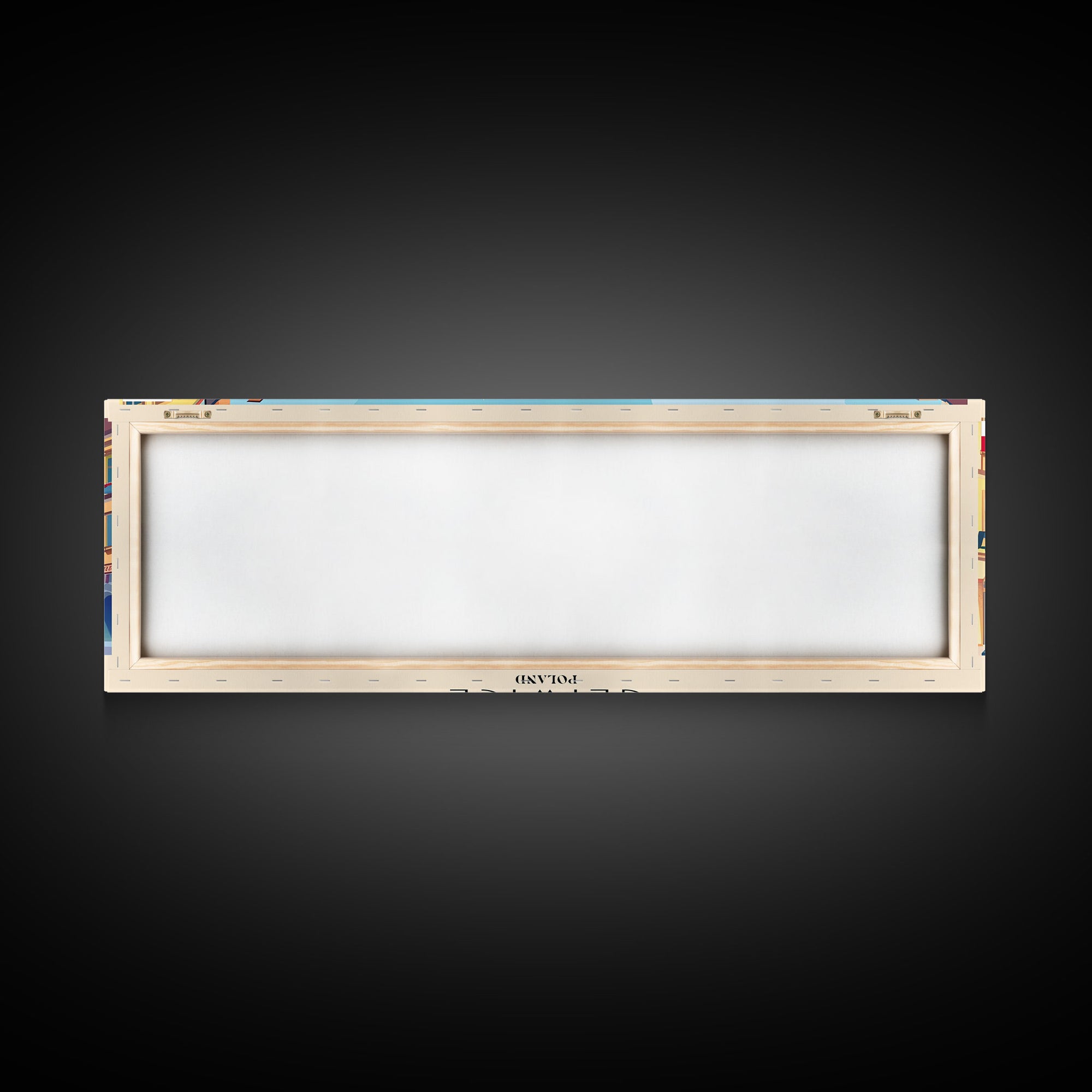 Gliwice Poland Panoramic Travel Poster, Framed Canvas Print or Metal Wall Art, Travel Art, Home Decor, Panoramic Painting, Midcentury Art