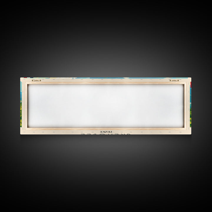 Grenoble France Travel Print Wall Art, Panoramic City Art, Travel Art, Wall Decor, Vacation Gift, Framed Canvas Print Or Metal Art