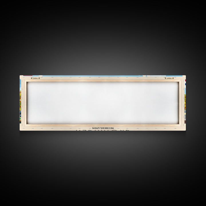 Groningen Netherlands Travel Art, City Art, Framed Canvas Print or Metal Wall Art, Europe Travel Poster, Panoramic Wall Art, Extra Wide Wall Art