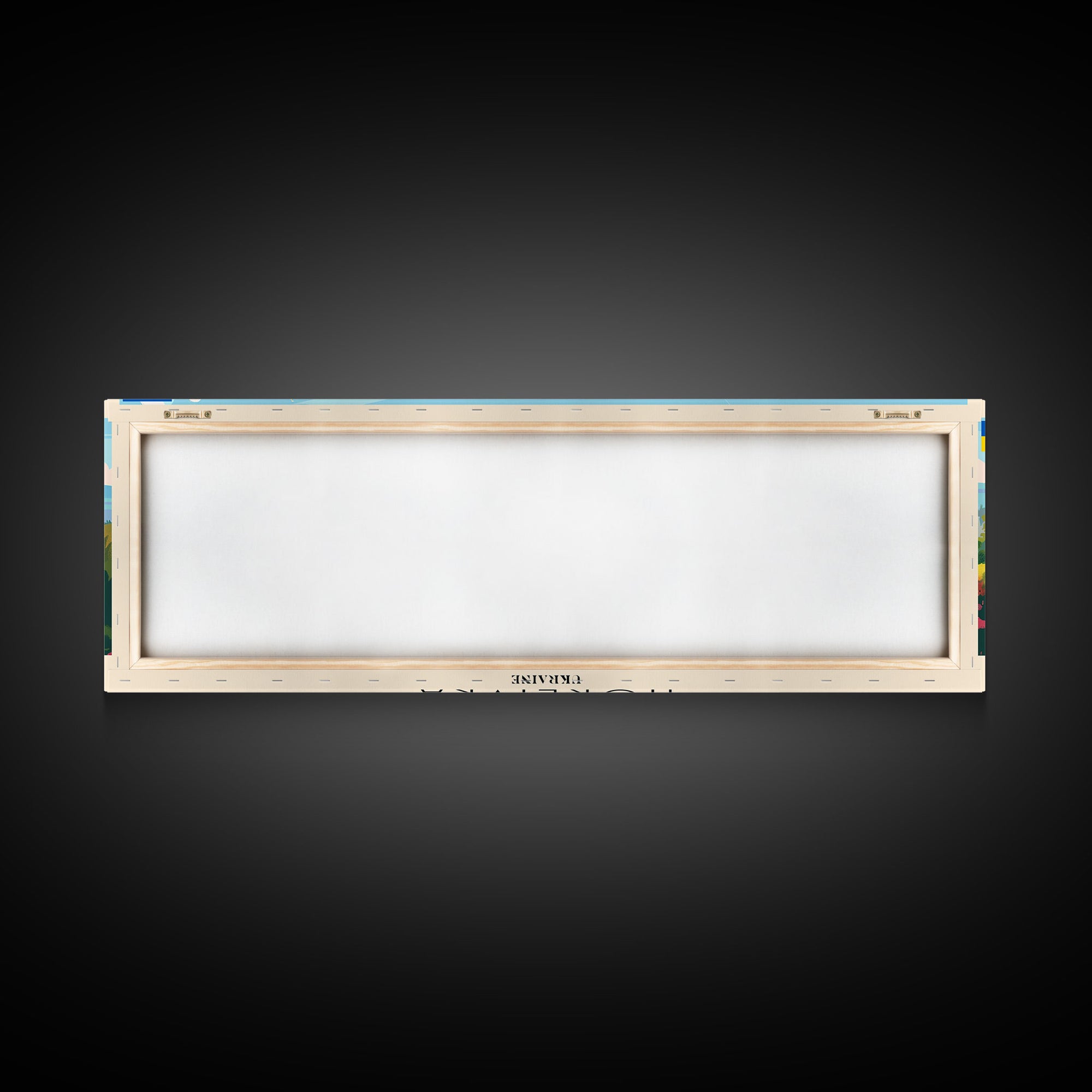 Horlivka Ukraine Wall Art, Panoramic Travel Poster, Panoramic Framed Canvas Print, City Wall Art, Wall Hanging Home Decor, Travel Art