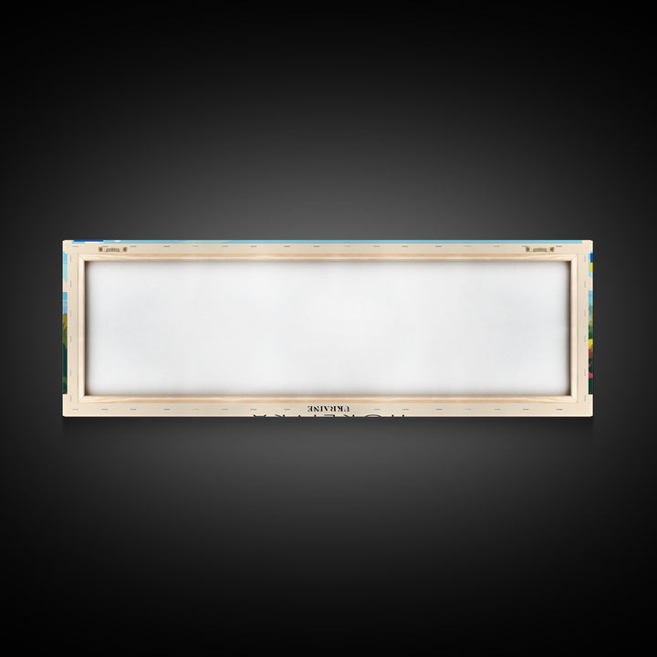 Horlivka Ukraine Wall Art, Panoramic Travel Poster, Panoramic Framed Canvas Print, City Wall Art, Wall Hanging Home Decor, Travel Art