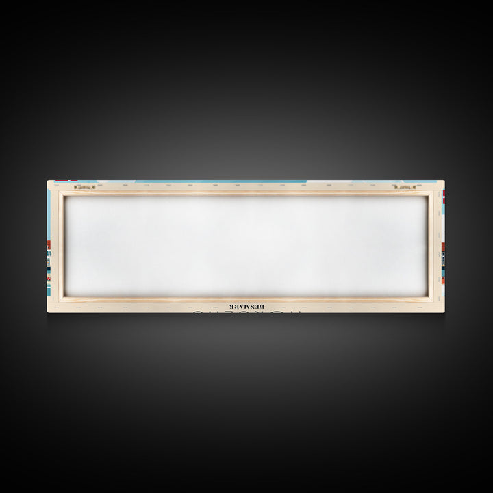 Horsens Denmark Travel Print Wall Art, Panoramic City Art, Travel Art, Wall Decor, Vacation Gift, Framed Canvas Print Or Metal Art