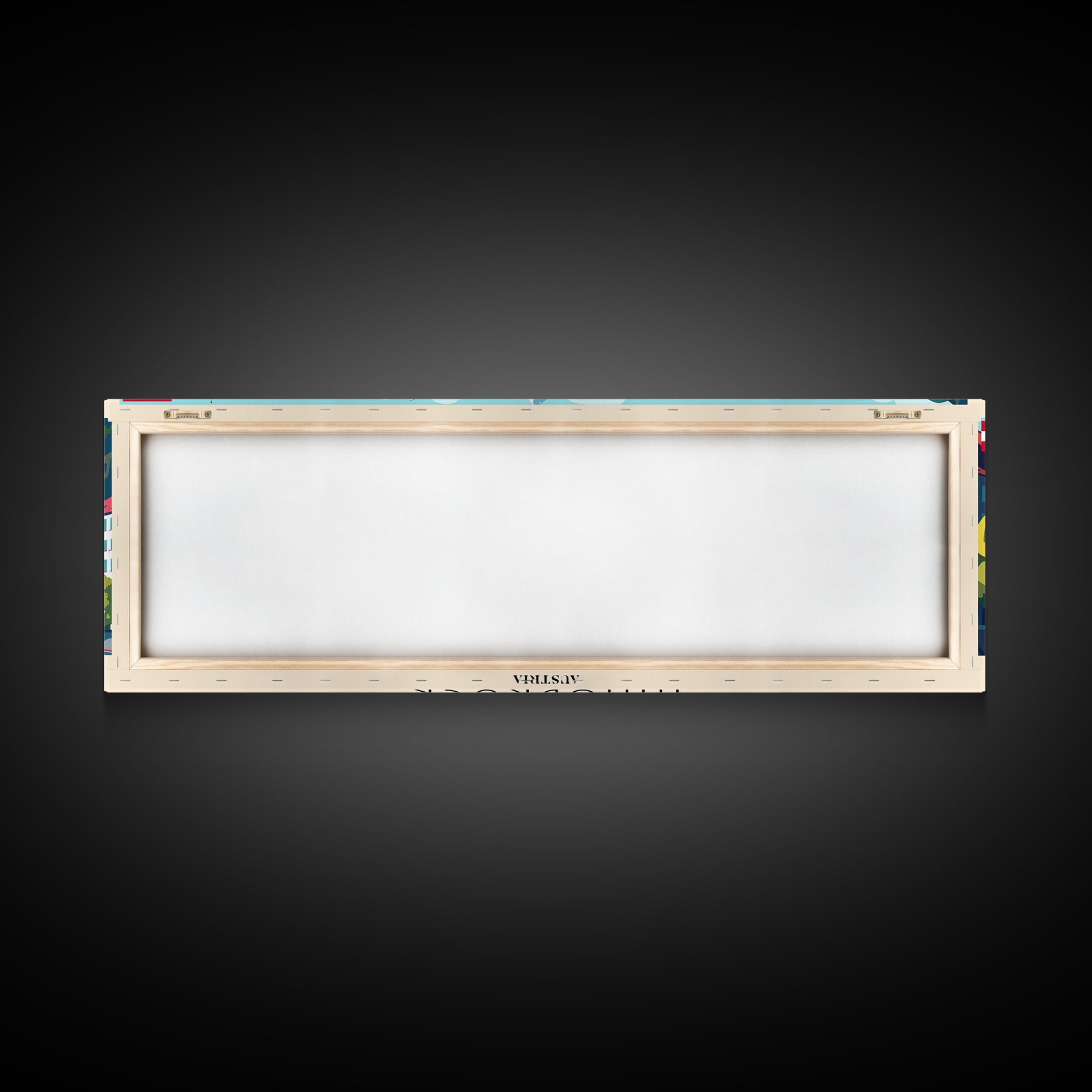 Innsbruck Austria Panoramic Travel Poster, Framed Canvas Print or Metal Wall Art, Travel Art, Home Decor, Panoramic Painting, Midcentury Art