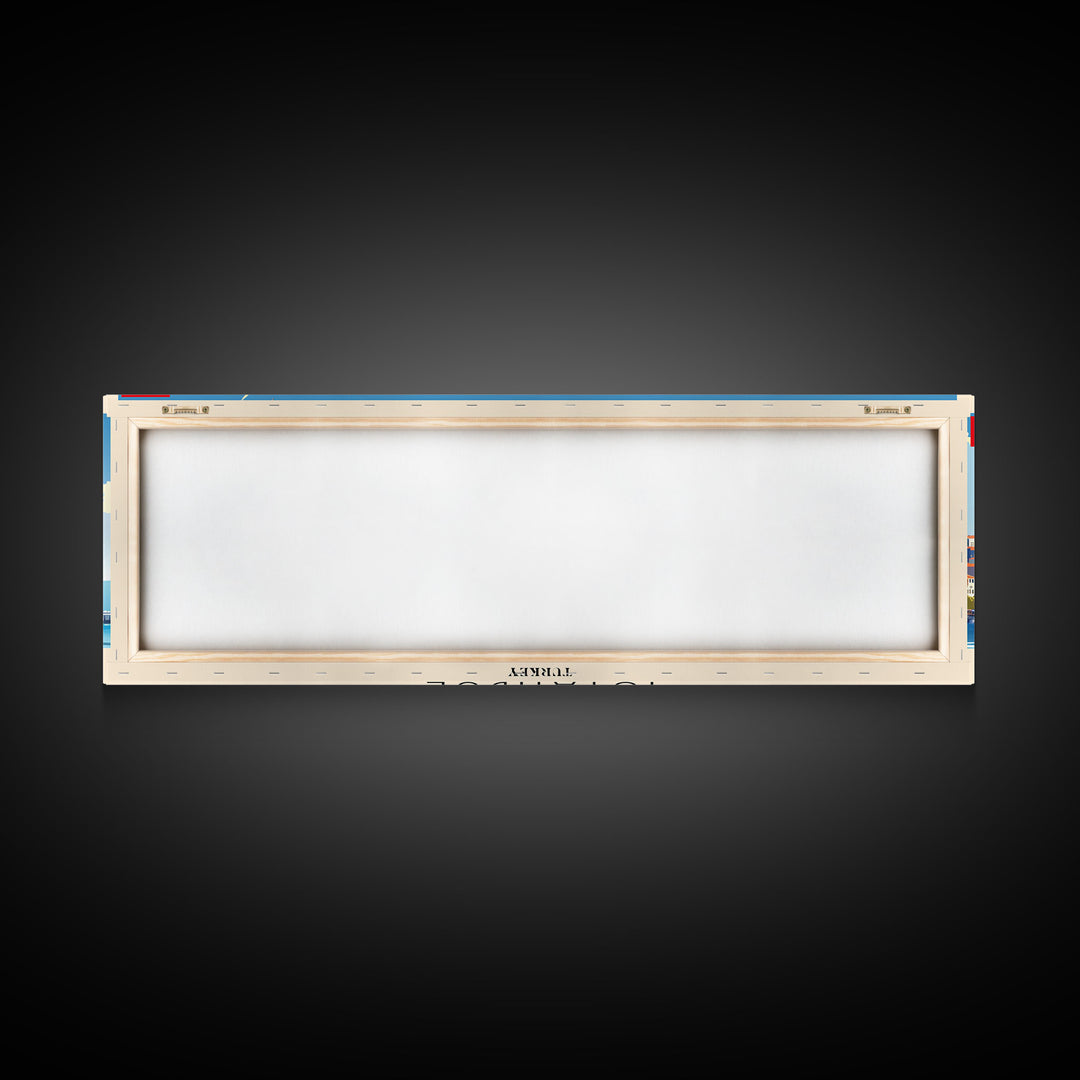 Istanbul Turkey Travel Print Wall Art, Panoramic City Art, Travel Art, Wall Decor, Vacation Gift, Framed Canvas Print Or Metal Art