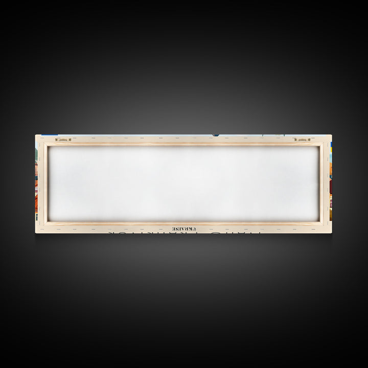 Ivano Frankivsk Travel Art, City Art, Framed Canvas Print or Metal Wall Art, Europe Travel Poster, Panoramic Wall Art, Extra Wide Wall Art