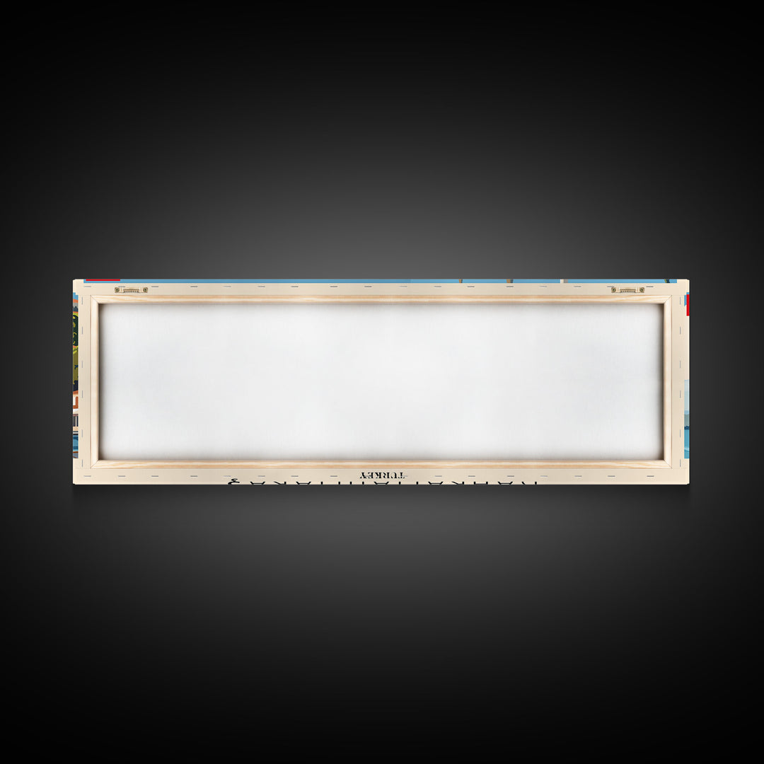 Kahramanmaras Turkey Panoramic Travel Poster, Framed Canvas Print or Metal Wall Art, Travel Art, Home Decor, Panoramic Painting, Midcentury Art