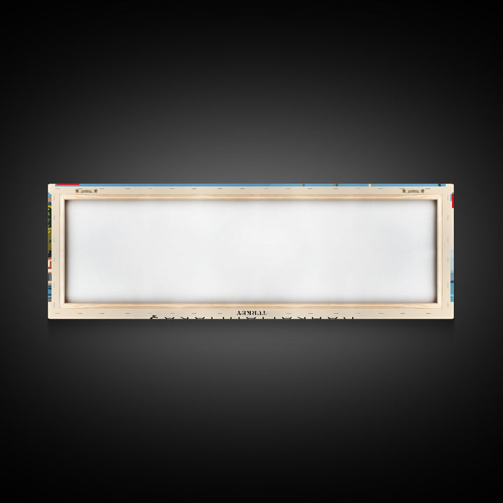 Kahramanmaras Turkey Panoramic Travel Poster, Framed Canvas Print or Metal Wall Art, Travel Art, Home Decor, Panoramic Painting, Midcentury Art