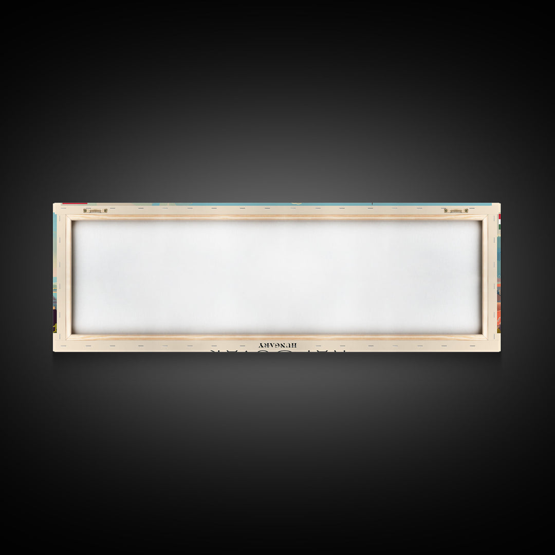 Kaposvar Hungary Travel Print Wall Art, Panoramic City Art, Travel Art, Wall Decor, Vacation Gift, Framed Canvas Print Or Metal Art