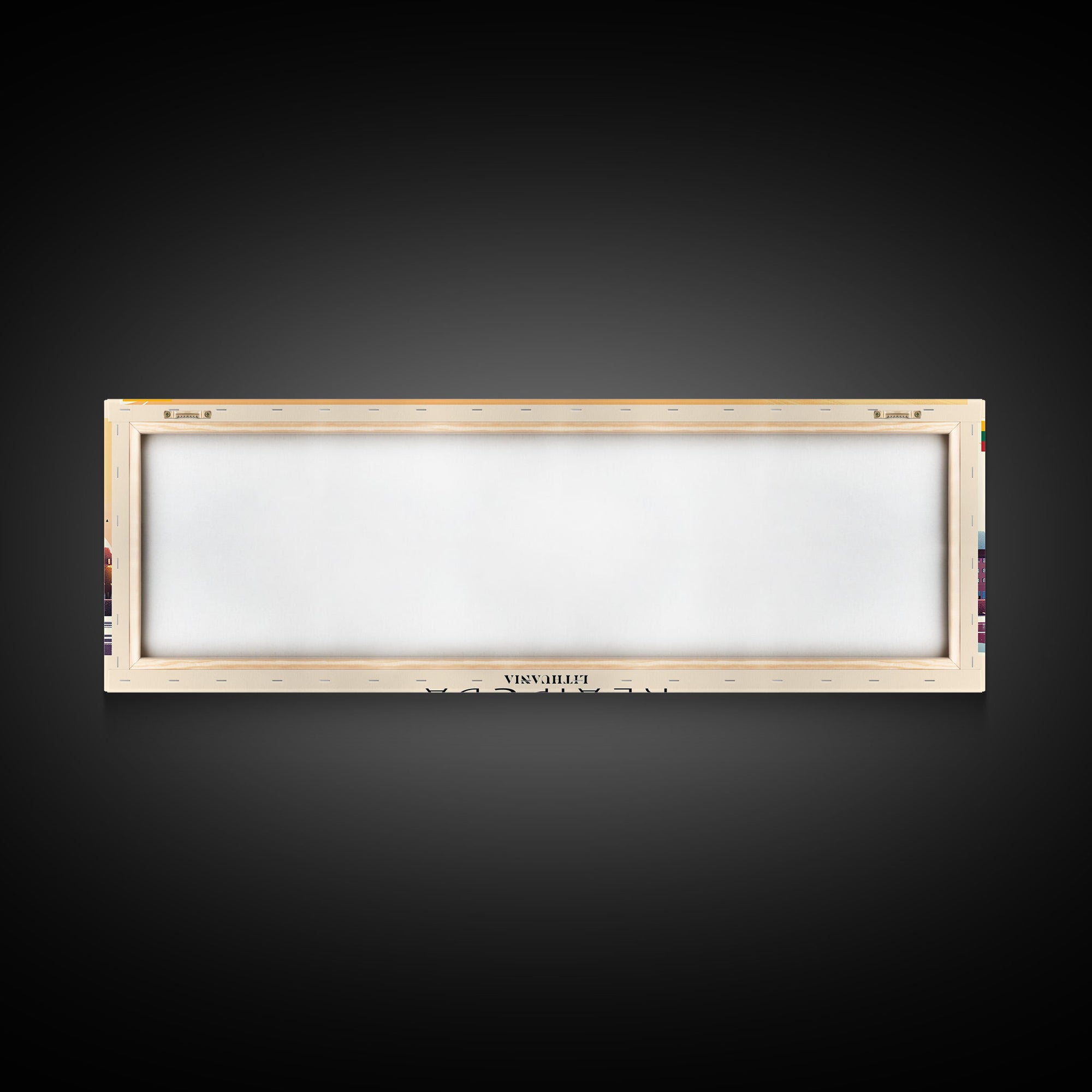 Klaipda Lithuania Wall Art, Panoramic Travel Poster, Panoramic Framed Canvas Print, City Wall Art, Wall Hanging Home Decor, Travel Art