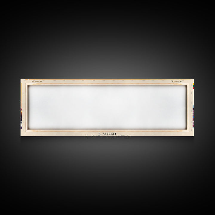 Klaipda Lithuania Wall Art, Panoramic Travel Poster, Panoramic Framed Canvas Print, City Wall Art, Wall Hanging Home Decor, Travel Art