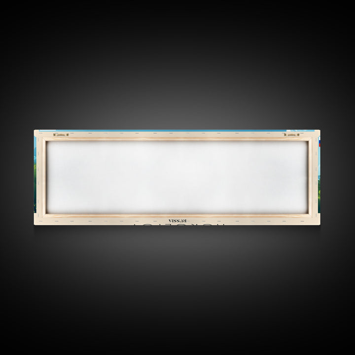 Korolyov Russia Wall Art, Panoramic Travel Poster, Panoramic Framed Canvas Print, City Wall Art, Wall Hanging Home Decor, Travel Art