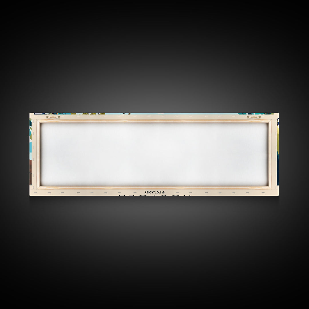 Kouvola Finland Wall Art, Panoramic Travel Poster, Panoramic Framed Canvas Print, City Wall Art, Wall Hanging Home Decor, Travel Art