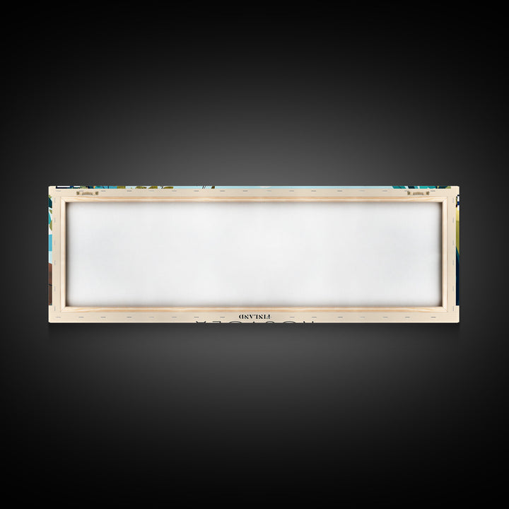 Kouvola Finland Wall Art, Panoramic Travel Poster, Panoramic Framed Canvas Print, City Wall Art, Wall Hanging Home Decor, Travel Art