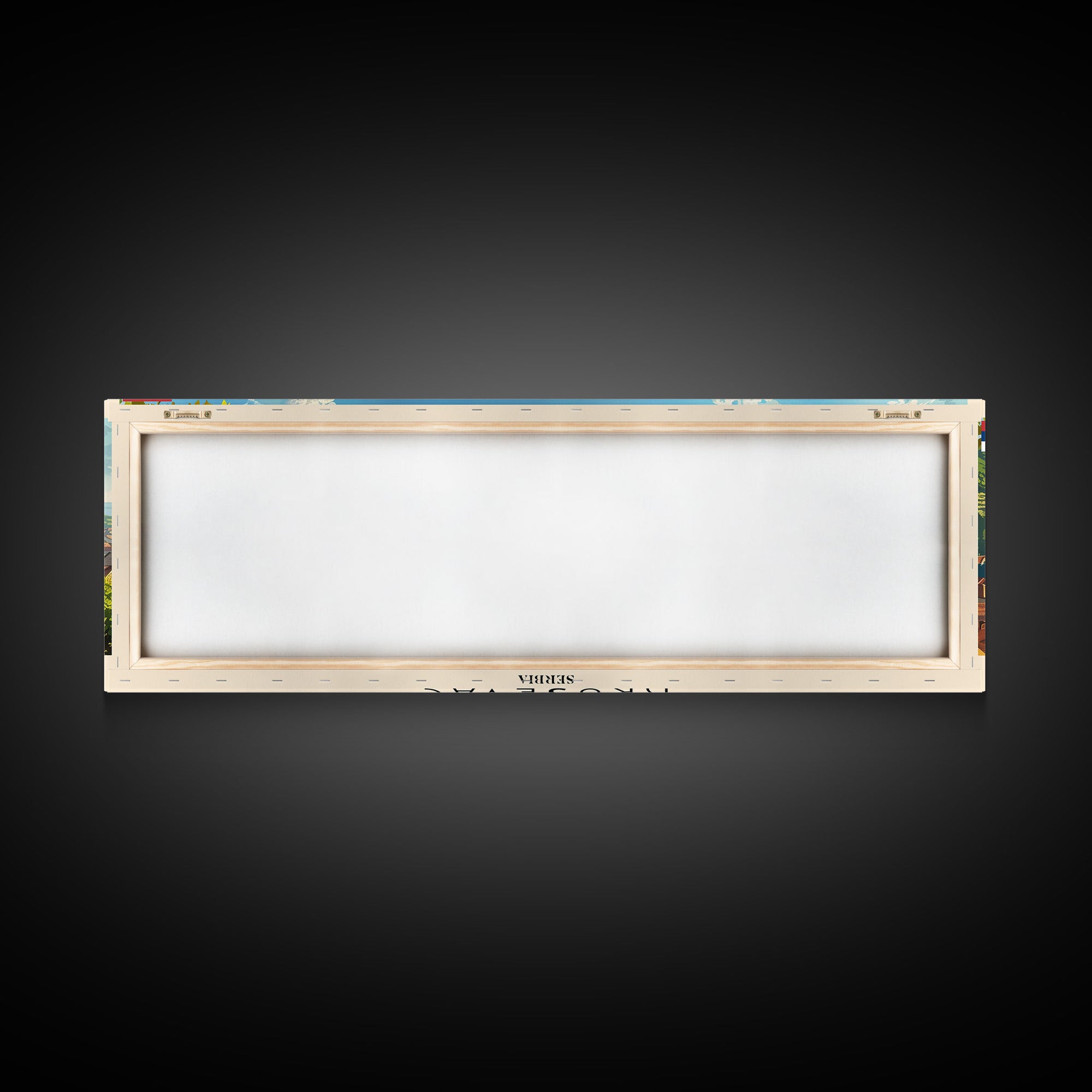 Krusevac Serbia Travel Art, City Art, Framed Canvas Print or Metal Wall Art, Europe Travel Poster, Panoramic Wall Art, Extra Wide Wall Art